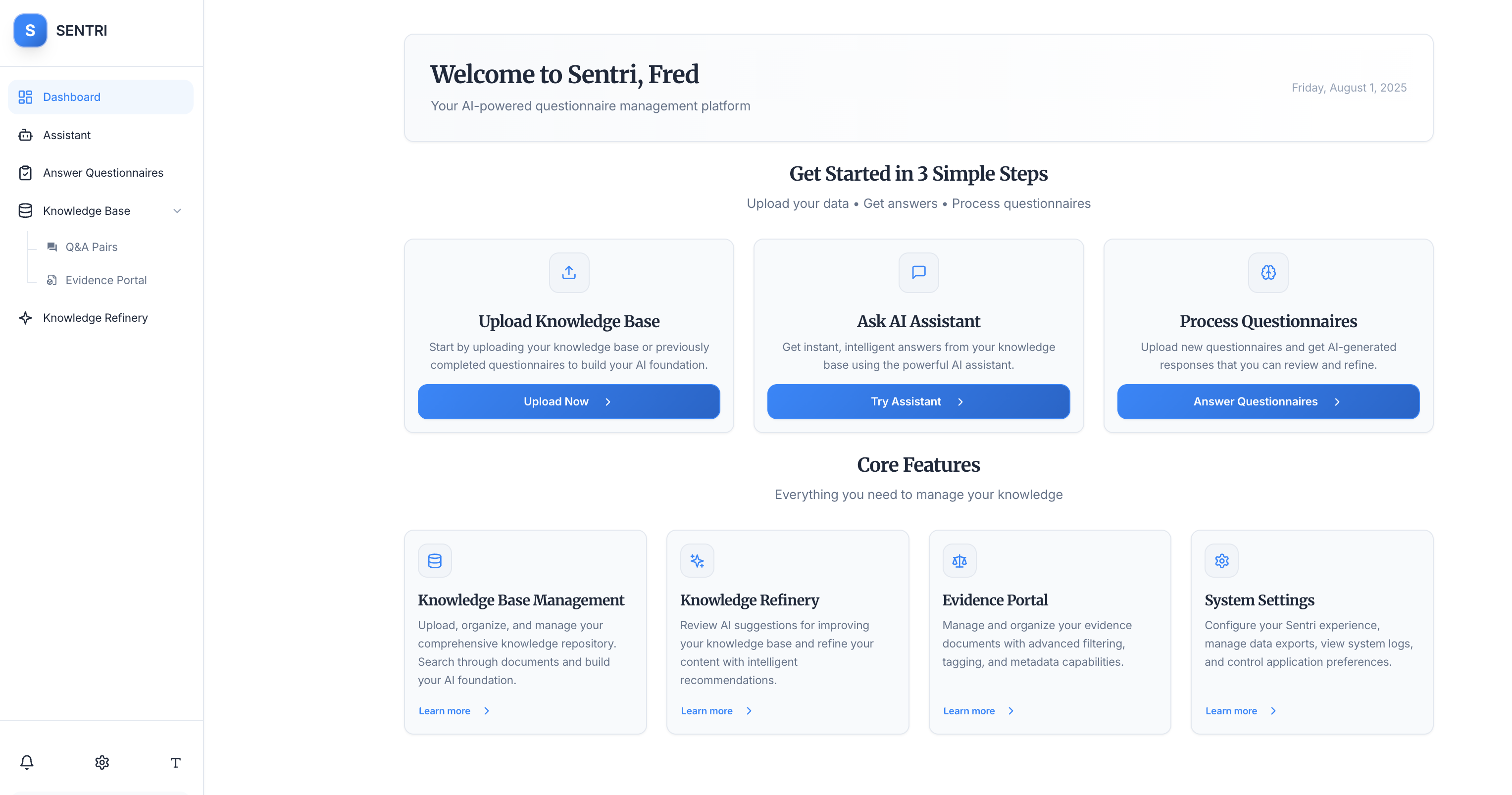 Sentri App Sentri AI — Security Questionnaire Automation for Law Firms